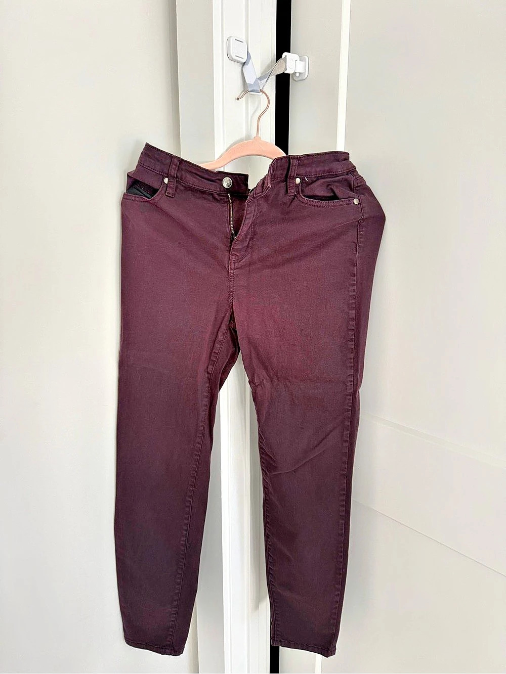 Buffalo David Bitton Hannah Skinny Jeans in Purple Waist 10/30 Like New